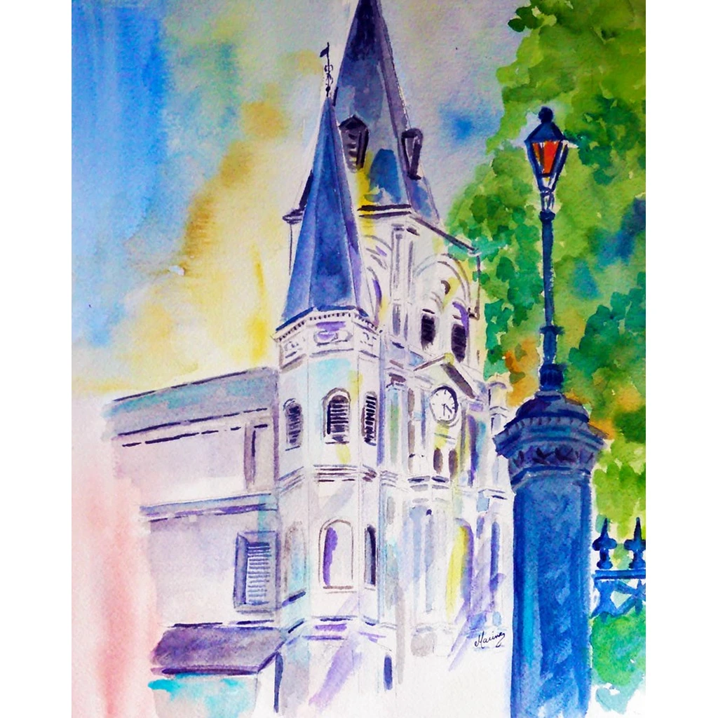 "Cathedral with Light" Print - Marina's Watercolors