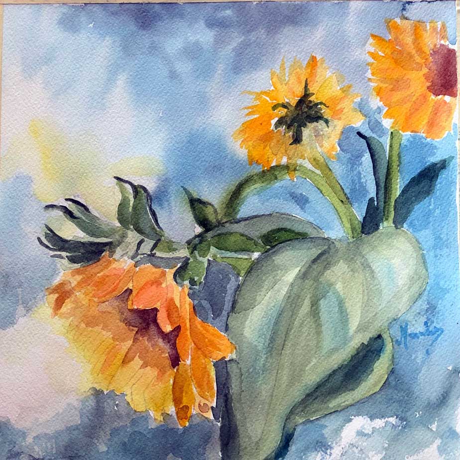 Sunflowers - Marina's Watercolors