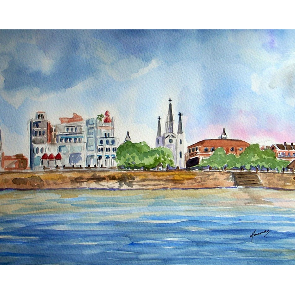 "Riverfront" Print - Marina's Watercolors