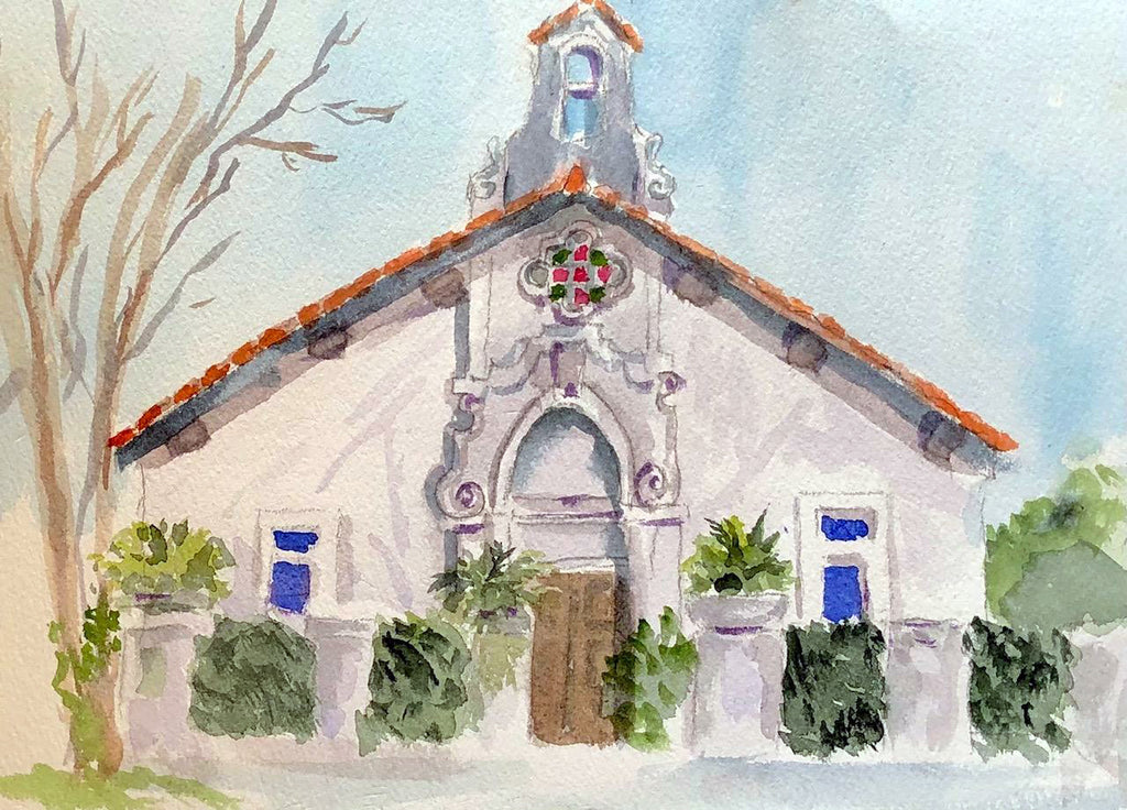 Chapel on Esplanade - Original Watercolor