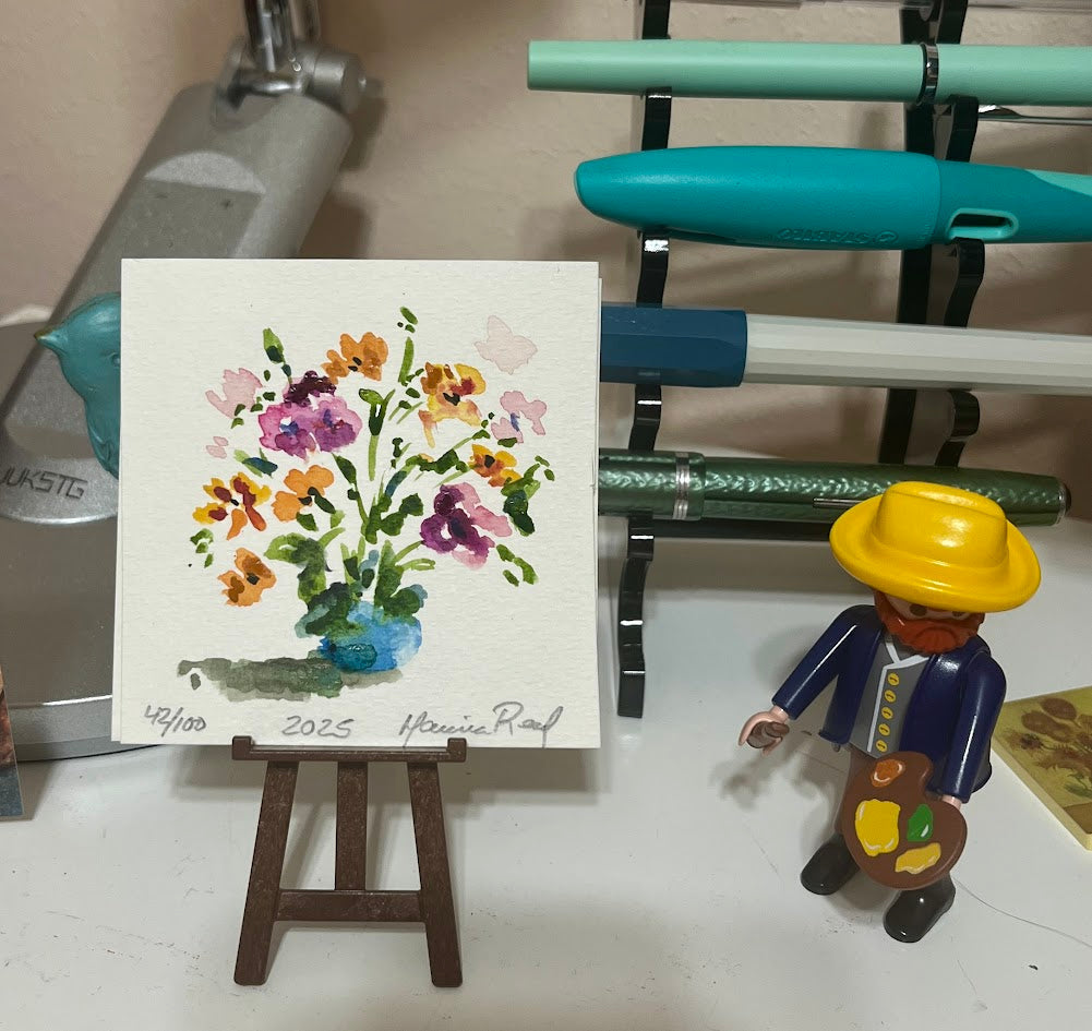 100 mini paintings in a year!