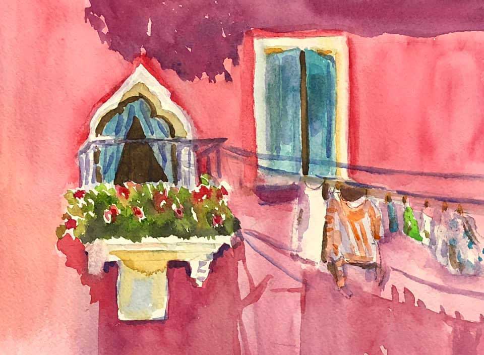 Colorful Burano - Marina's Watercolors